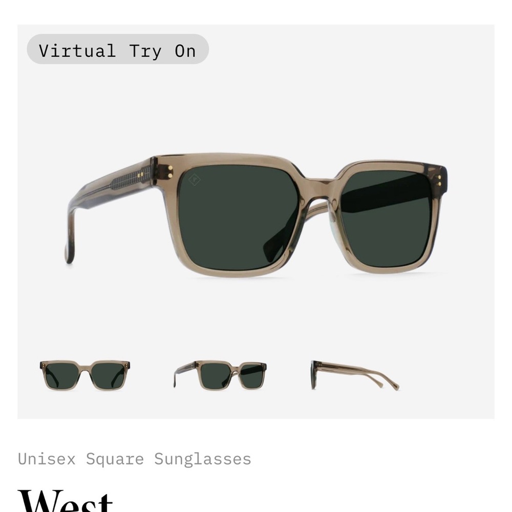 Unisex Square Sunglasses in by Raen